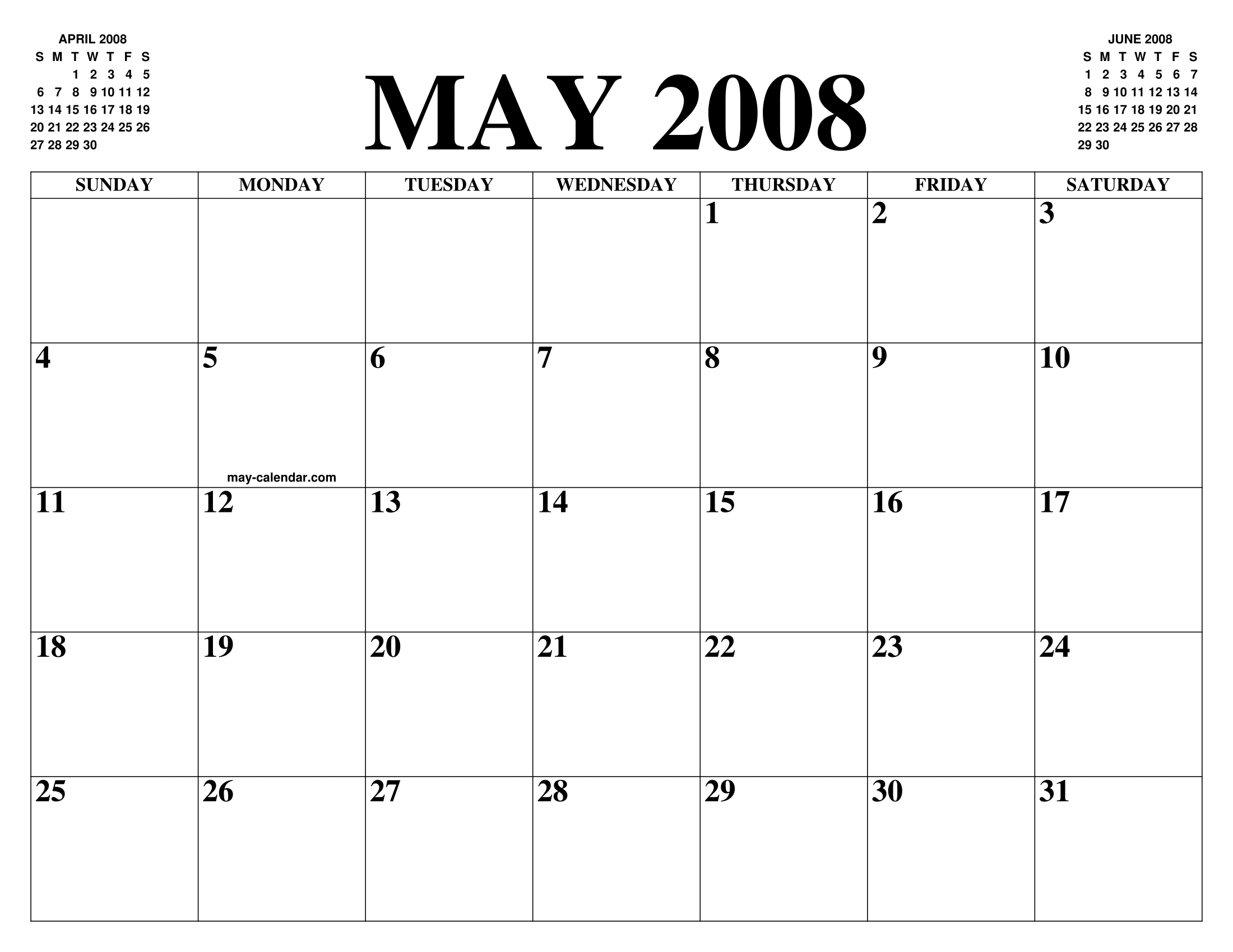 May, 2008