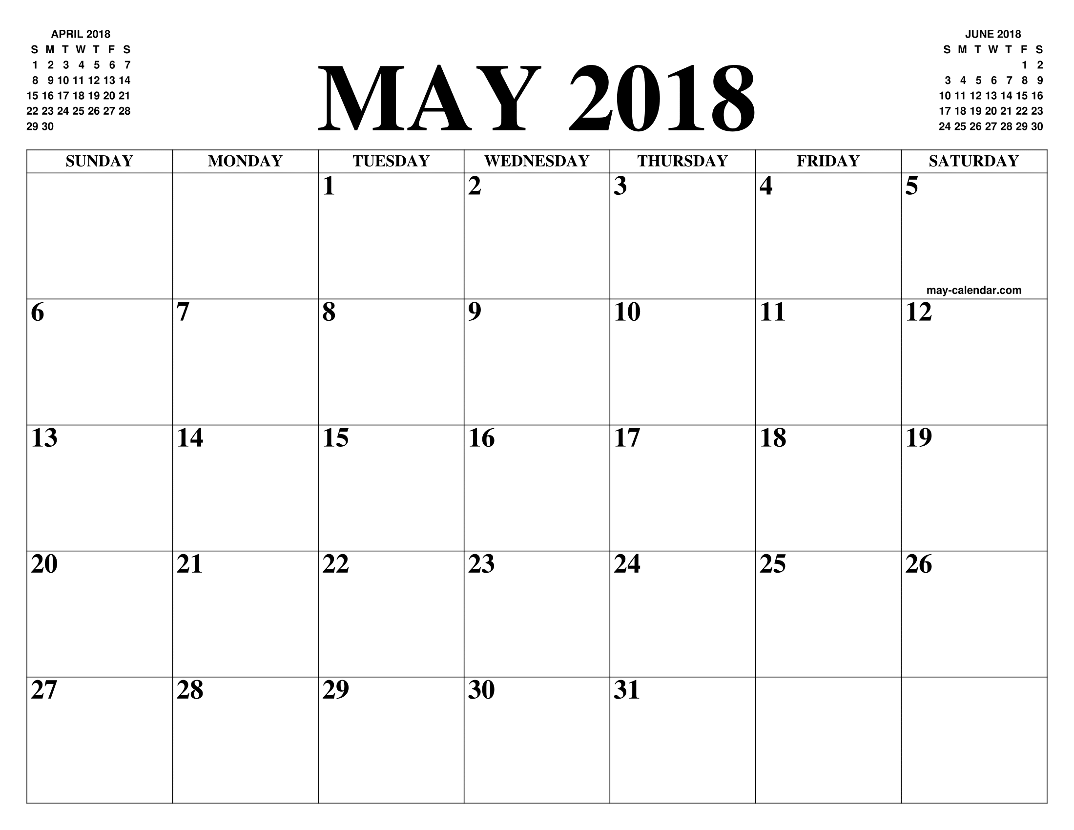 May, 2018